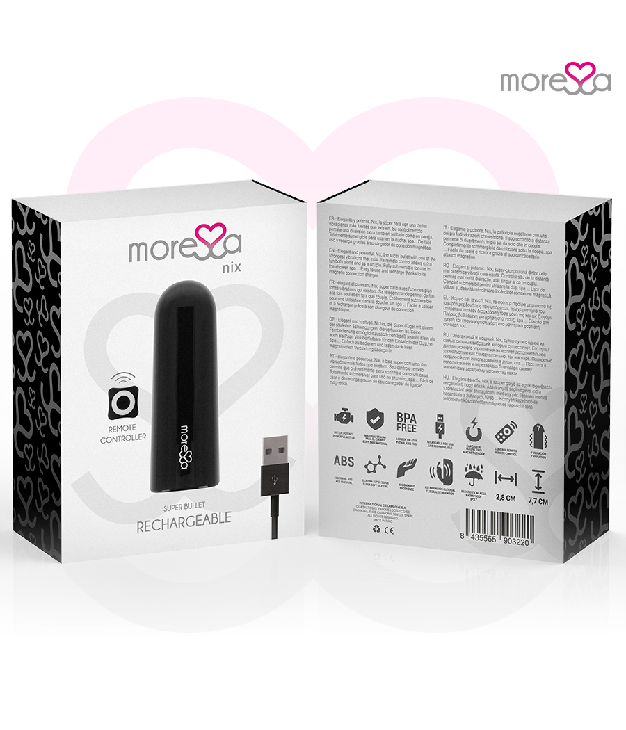 MORESSA - NIX VIBRATOR FERNBEDIENUNG SCHWARZ