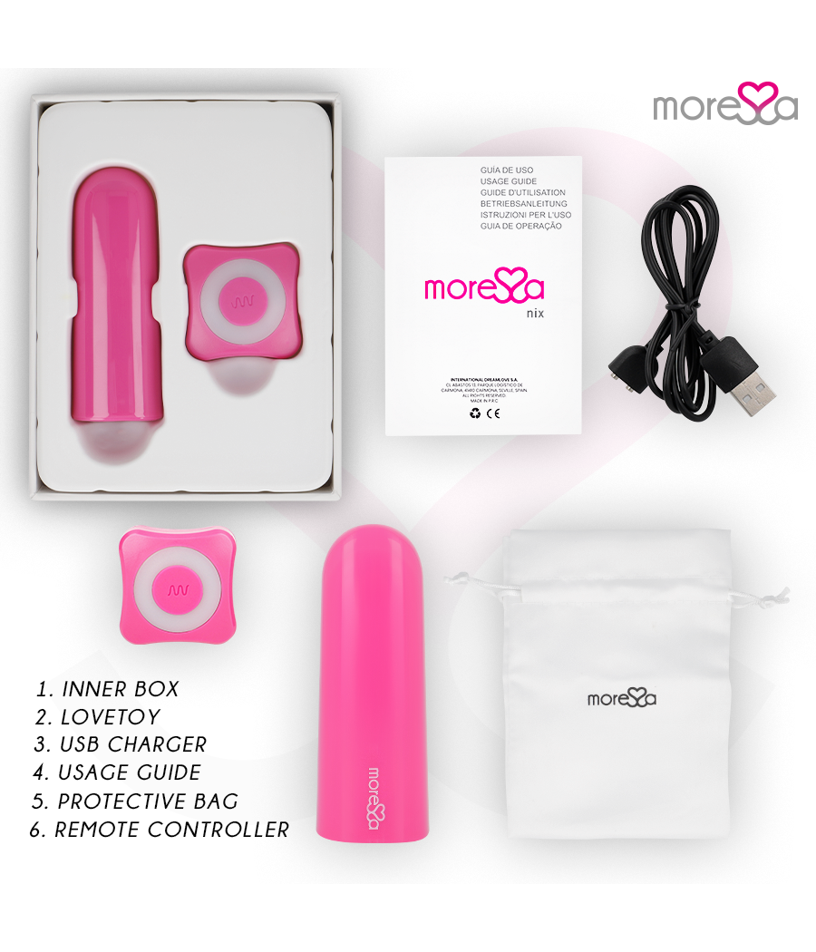 MORESSA - NIX VIBRATOR REMOTE CONTROL PINK