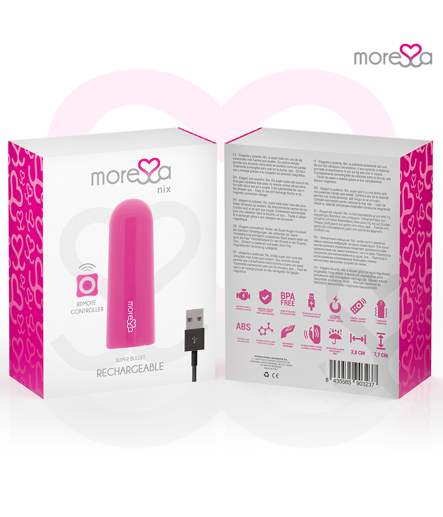 MORESSA - NIX VIBRATEUR TÉLÉCOMMANDE ROSE