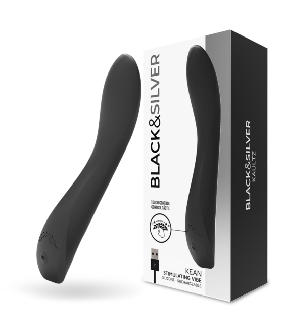BLACK&SILVER - KEAN VIBRADOR TOUCH CONTROL
