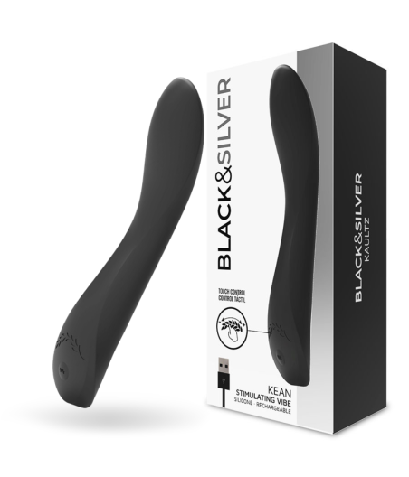 BLACK&SILVER - KEAN VIBRATOR TOUCH-STEUERUNG