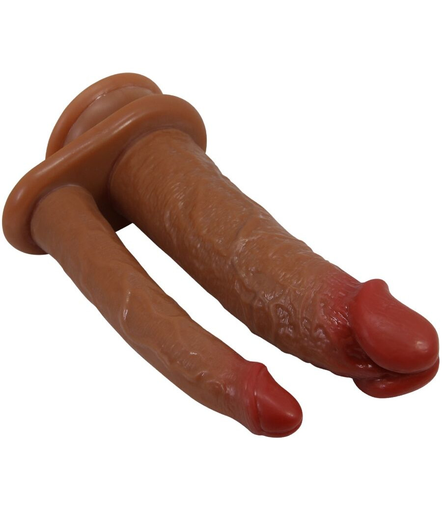 PRETTY LOVE - GORAN DOUBLE DILDO REALISTIC NATURAL MULATO