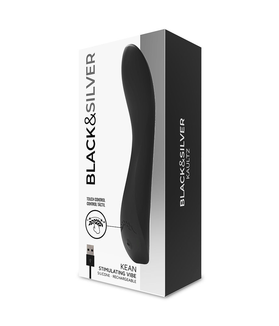 BLACK&SILVER - KEAN VIBRATOR TOUCH-STEUERUNG