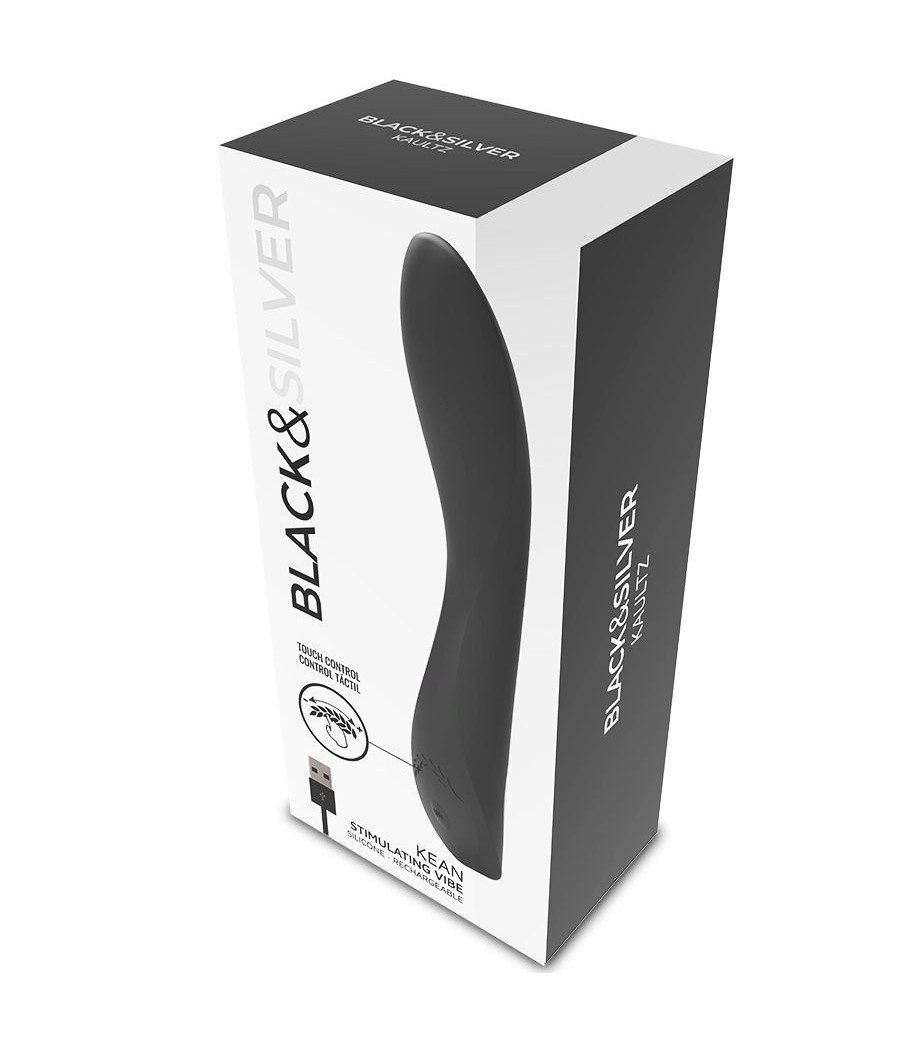 BLACK&SILVER - VIBRATORE KEAN TOUCH CONTROL