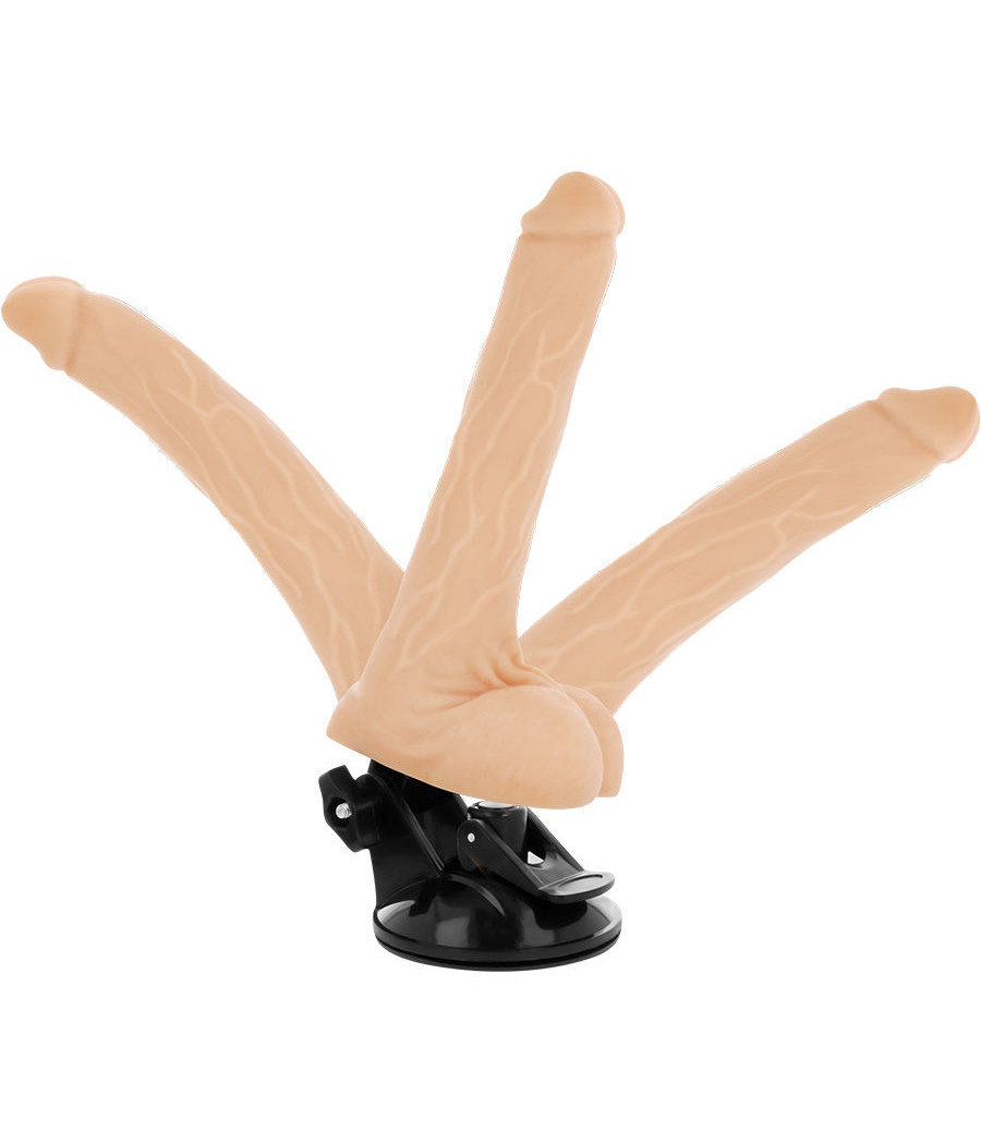 BASECOCK - ARTIKULIERBARER VIBRATOR NATÜRLICH FERNBEDIENUNG 18.5 CM -O- 4 CM
