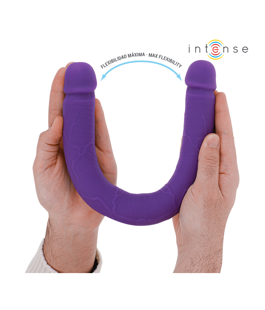 INTENSE - GUNTER DILDO DOPPIO VIBRATORE 40 CM VIOLA TELECOMANDO