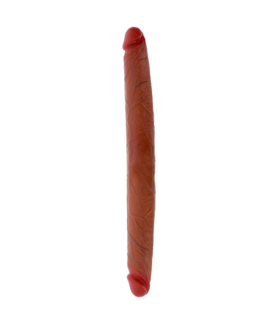 GET REAL - DOUBLE-ENDED SILICONE DILDO CARAMEL 40 CM
