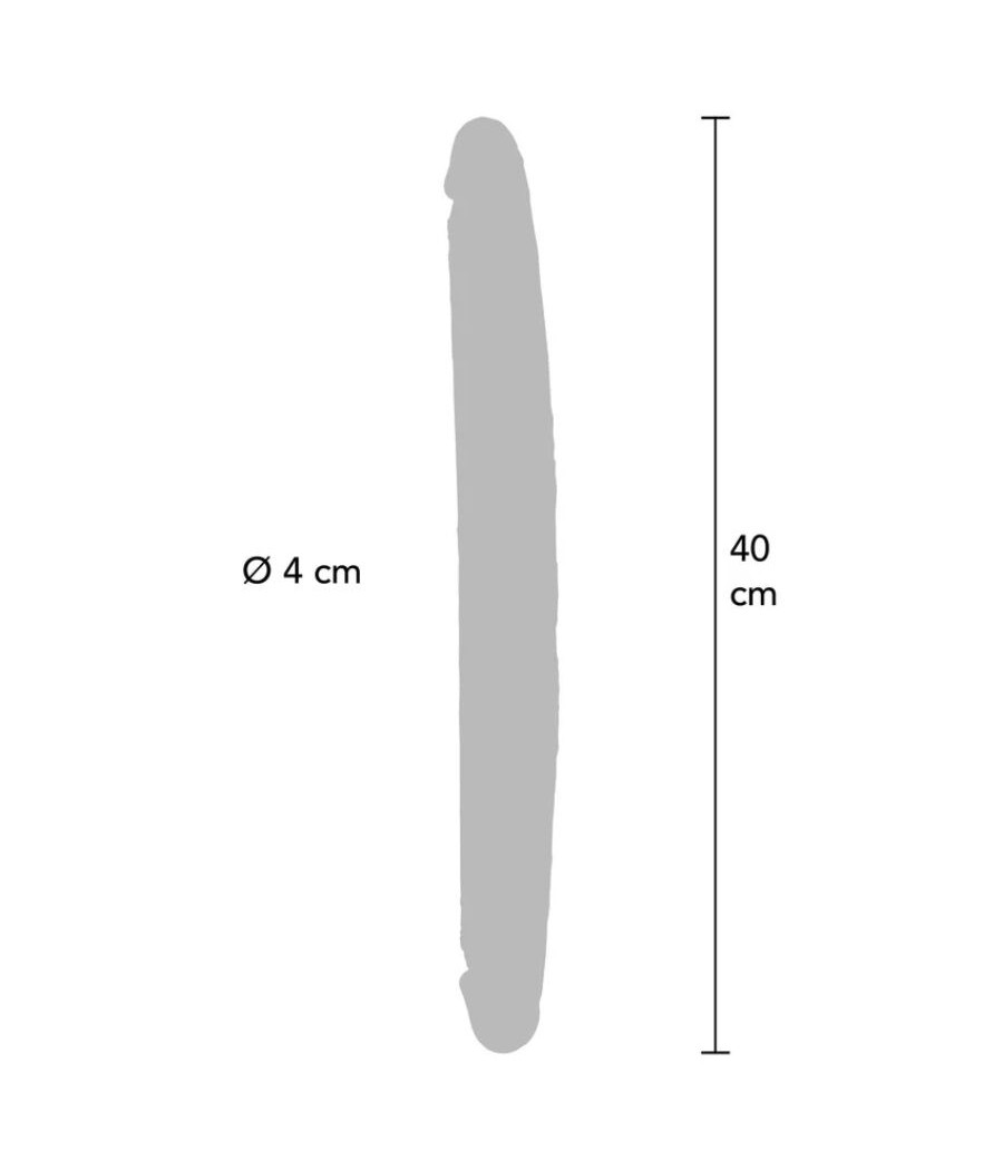 GET REAL - DILDO DOBLE DONG DE SILICONA CARAMELO 40 CM