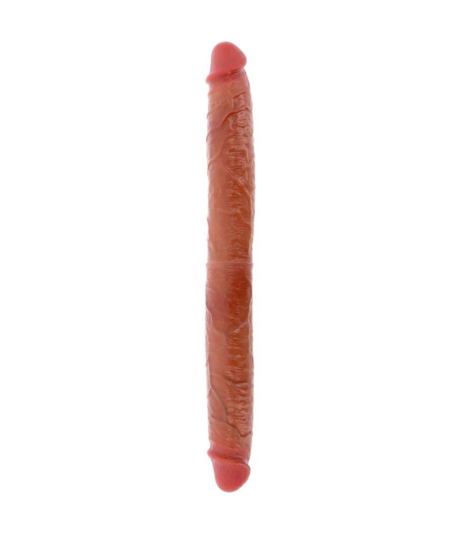 GET REAL - DILDO DOBLE DONG DE SILICONA CARAMELO 46 CM