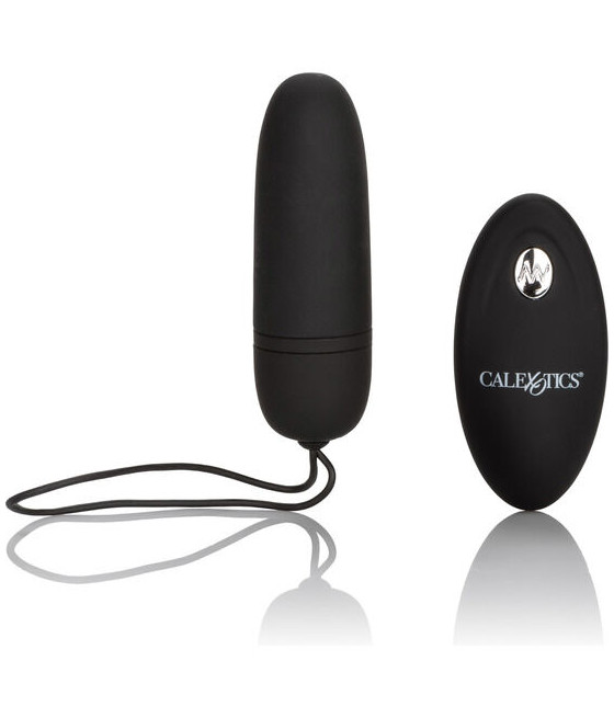 CALEXOTICS - HUEVO VIBRADOR DE SILICONA CON MANDO NEGRO