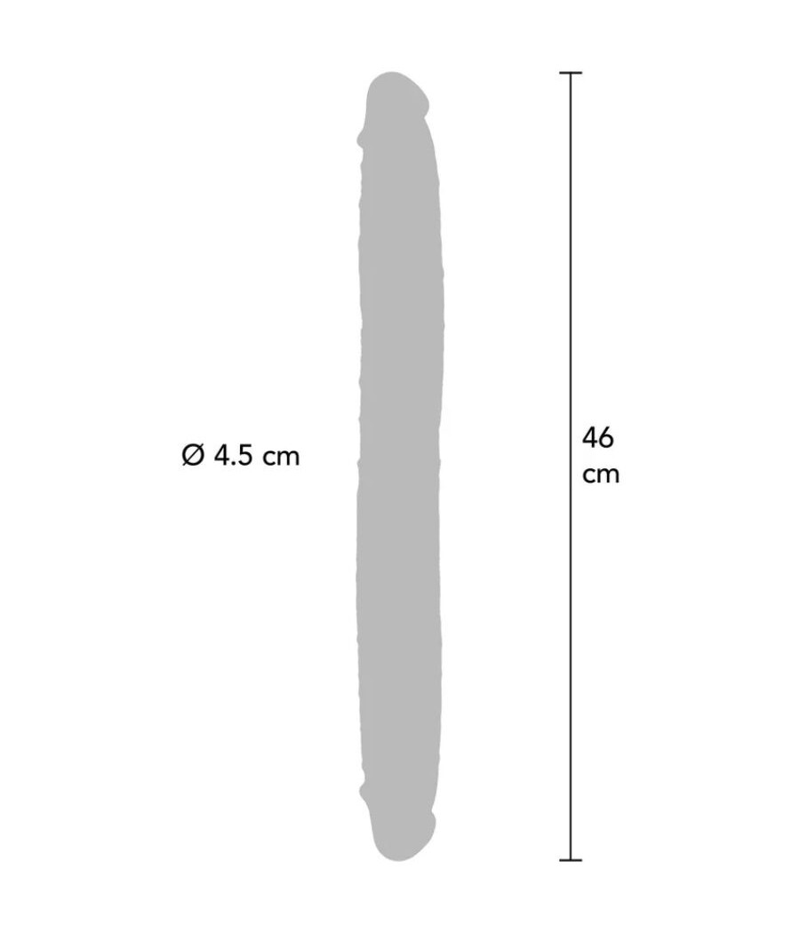 GET REAL - DOUBLE-ENDED SILICONE DILDO CARAMEL 46 CM