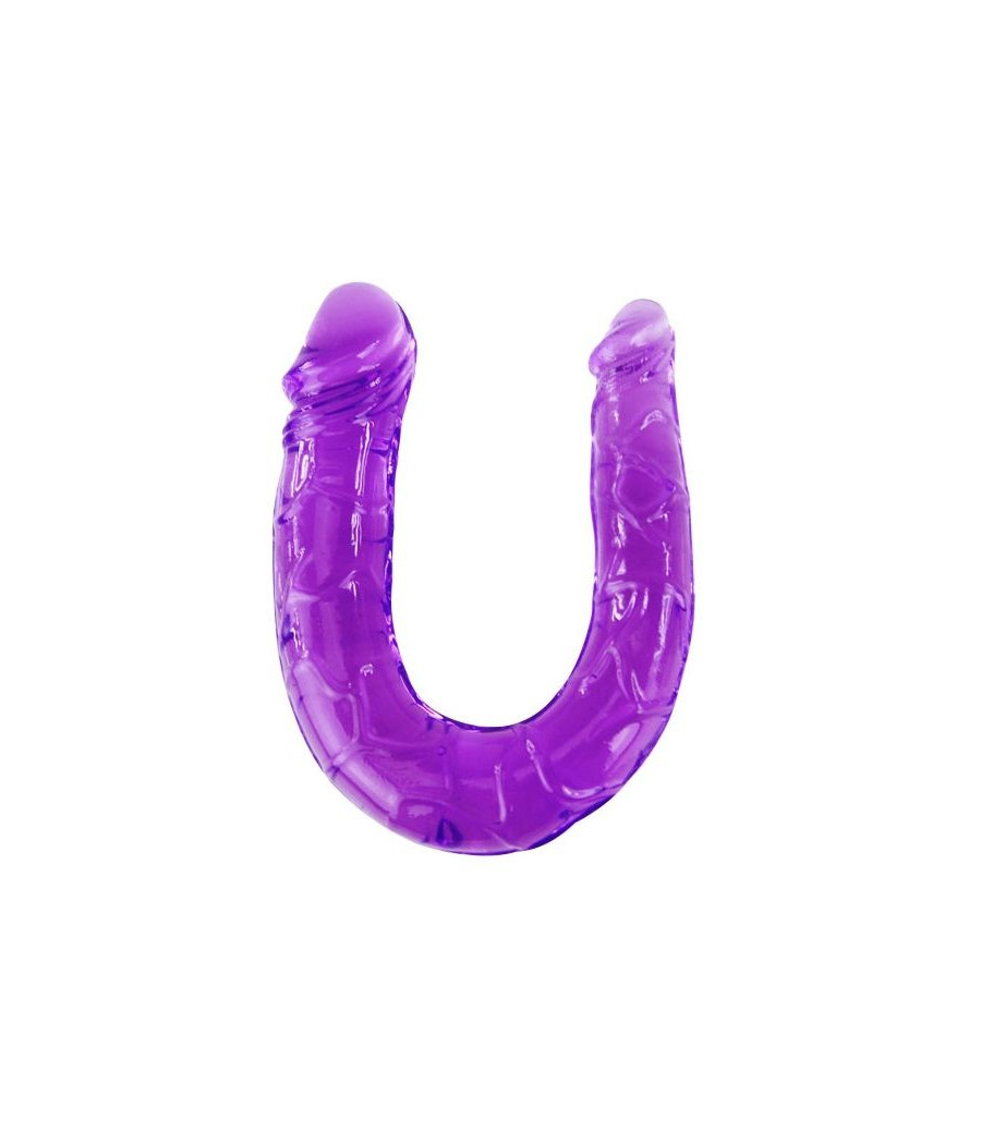 BAILE - DILDO DUPLO EM GELÉIA FLEXÍVEL LILS