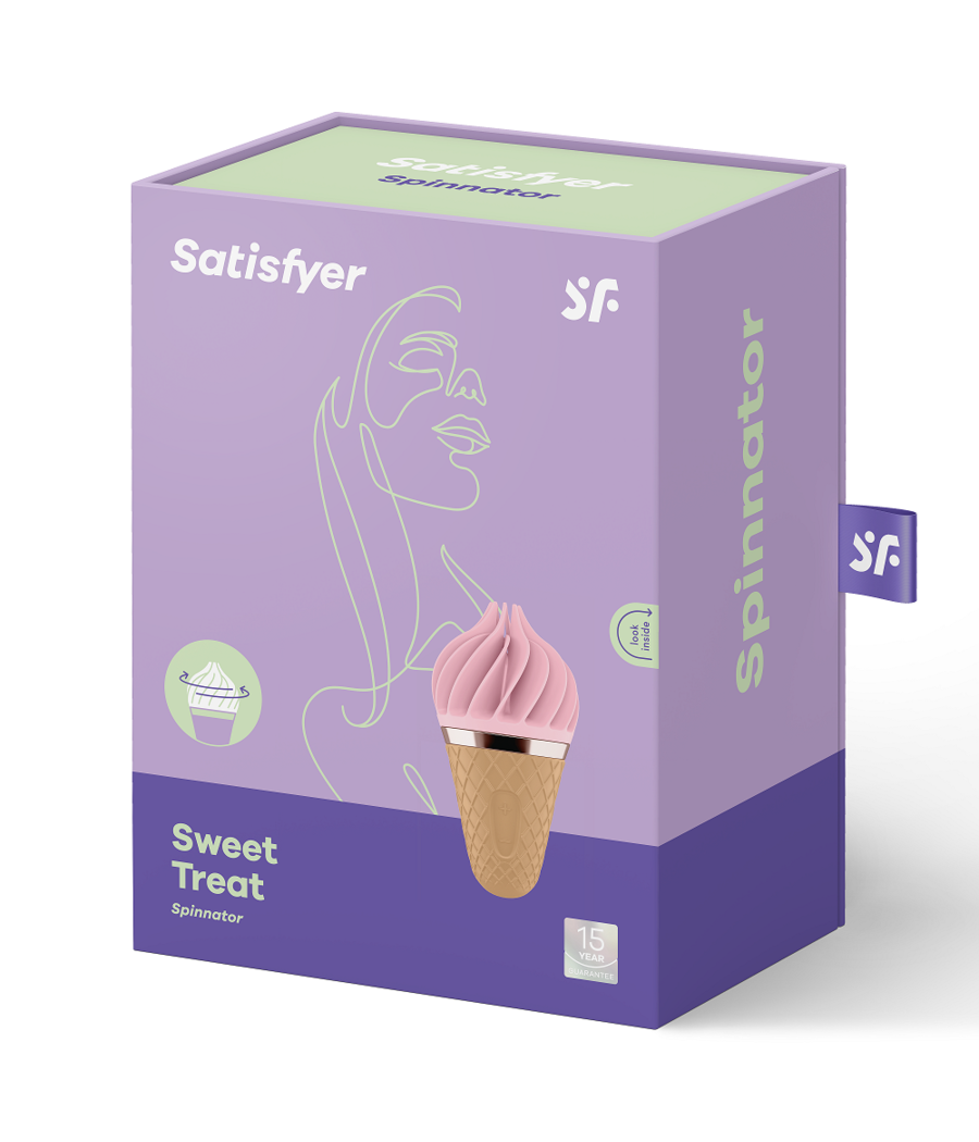 SATISFYER - SÜSSES LECKER SPINNATOR BRAUN & ROSA