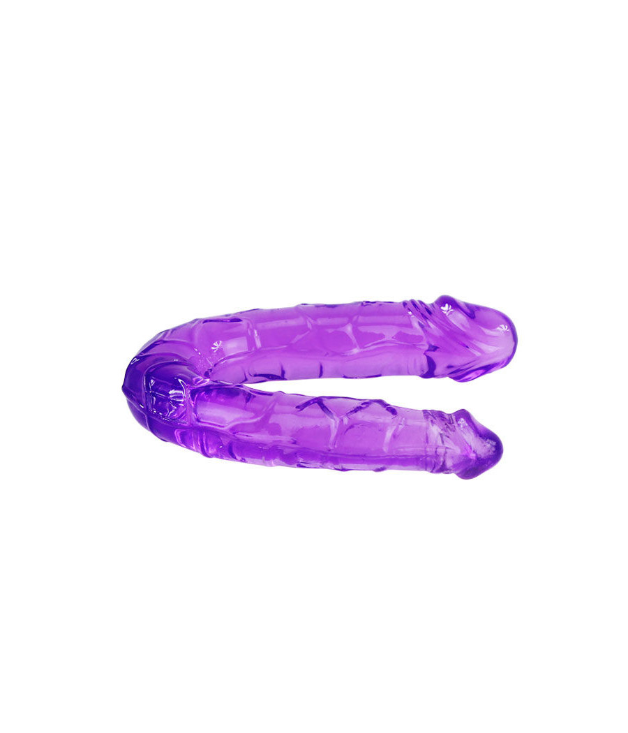 BAILE - DOPPIO DILDO IN JELLY FLESSIBILE LILLA