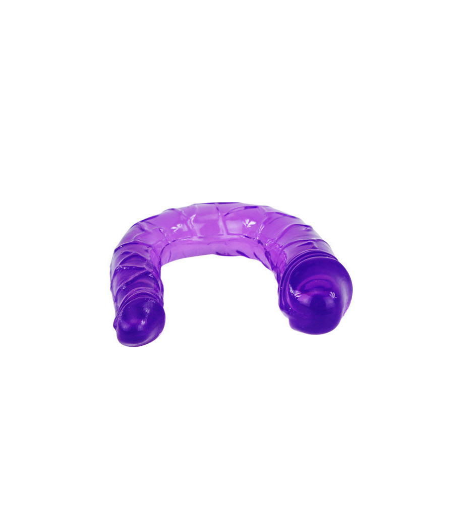 BAILE - DILDO DUPLO EM GELÉIA FLEXÍVEL LILS