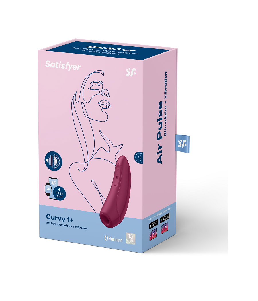 SATISFYER - CURVY 1 ROJO ROSADO