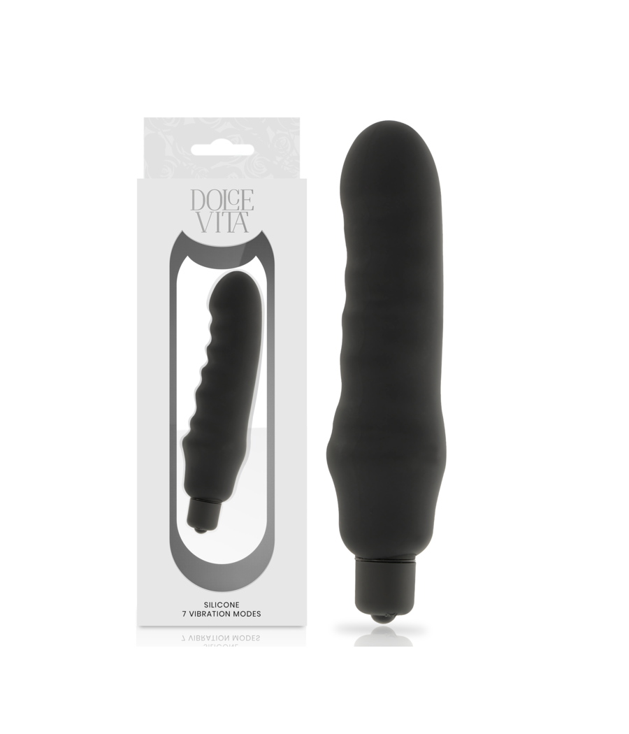 DOLCE VITA - GENIUS VIBRADOR SILICONA NEGRO