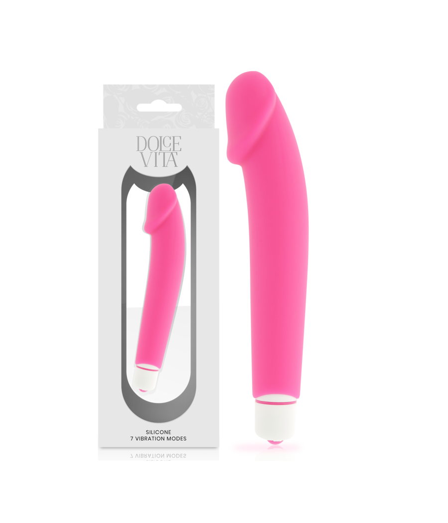 DOLCE VITA - REALISTIC VIBRADOR SILICONA ROSA
