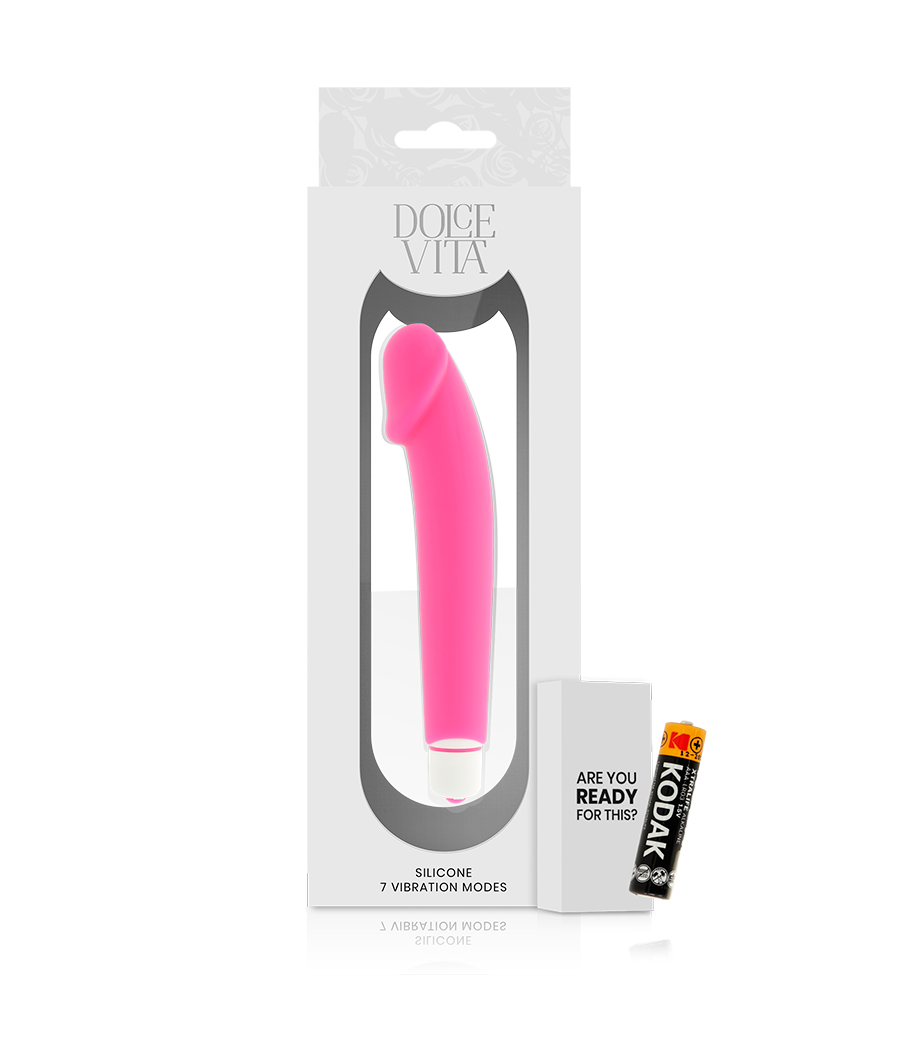 DOLCE VITA - REALISTIC VIBRADOR SILICONA ROSA