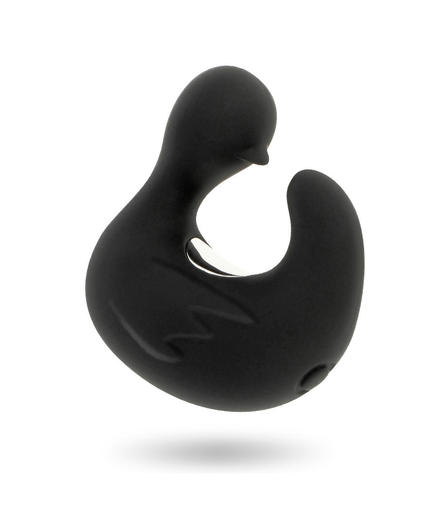 BLACK&SILVER - DUCKYMANIA RECHARGEABLE SILICONE STIMULATING DUCK THIMBLE
