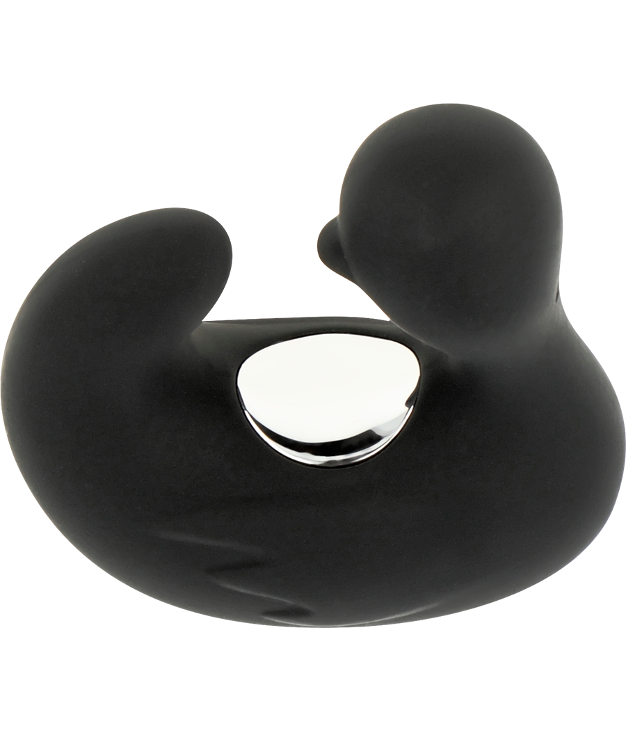 BLACK&SILVER - DUCKYMANIA RECHARGEABLE SILICONE STIMULATING DUCK THIMBLE