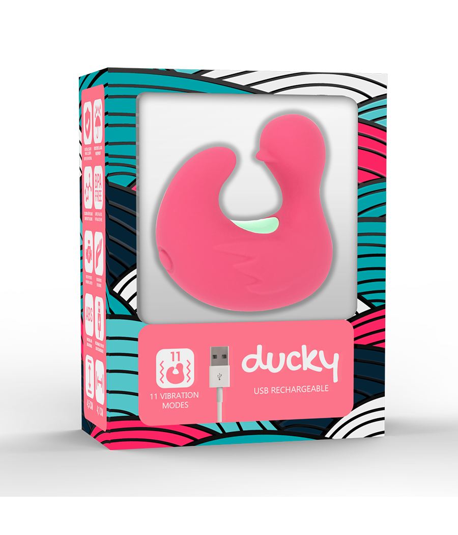 HAPPY LOKY - DUCKYMANIA DOIGT STIMULATEUR EN SILICONE RECHARGEABLE
