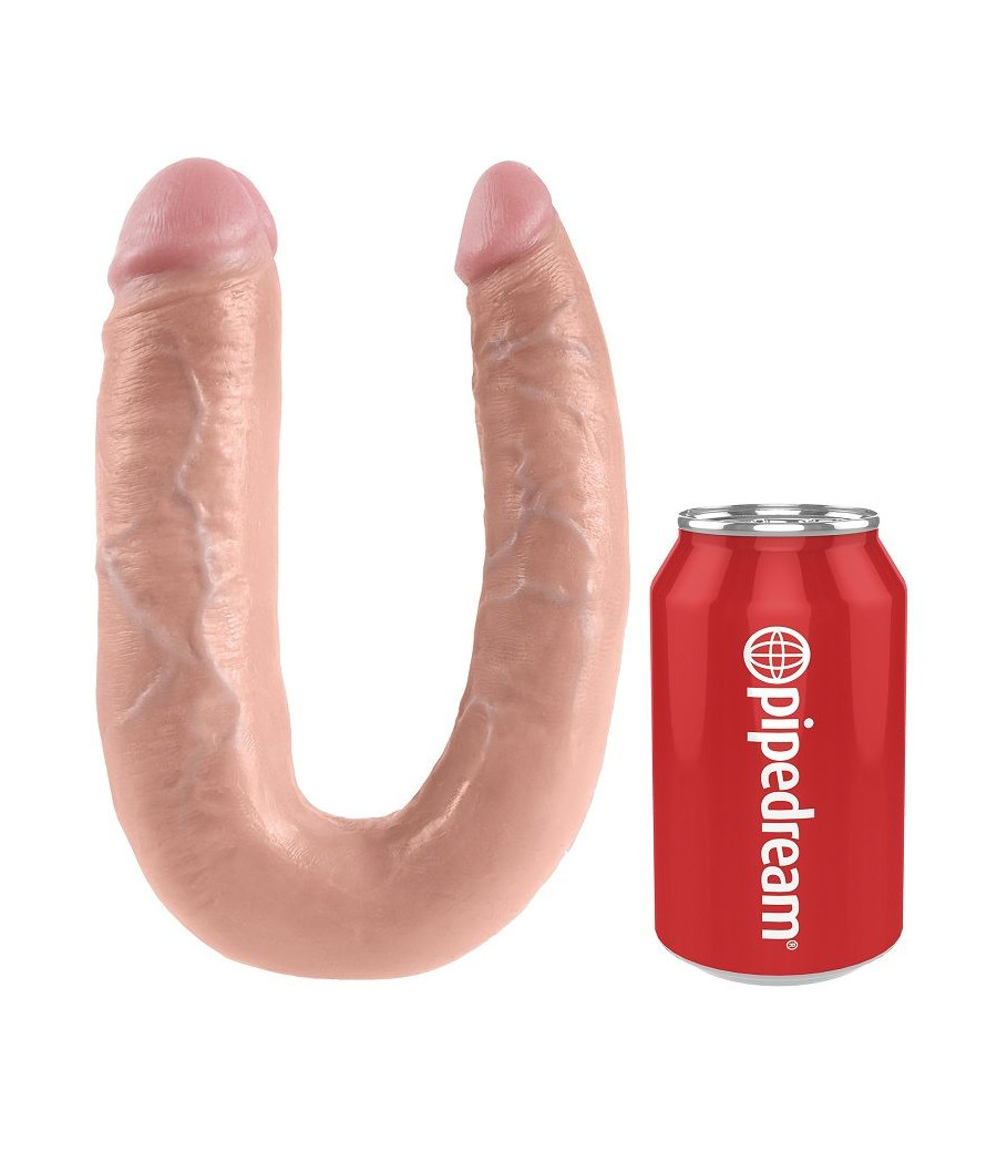KING COCK - DOPPELPENETRATIONSDILDO 17.8 CM NATÜRLICH
