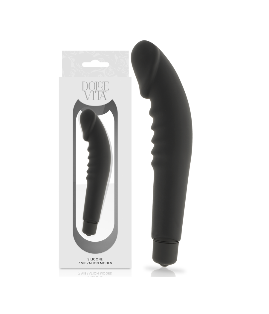 DOLCE VITA - REALISTIC PLEASURE BLACK SILICONE