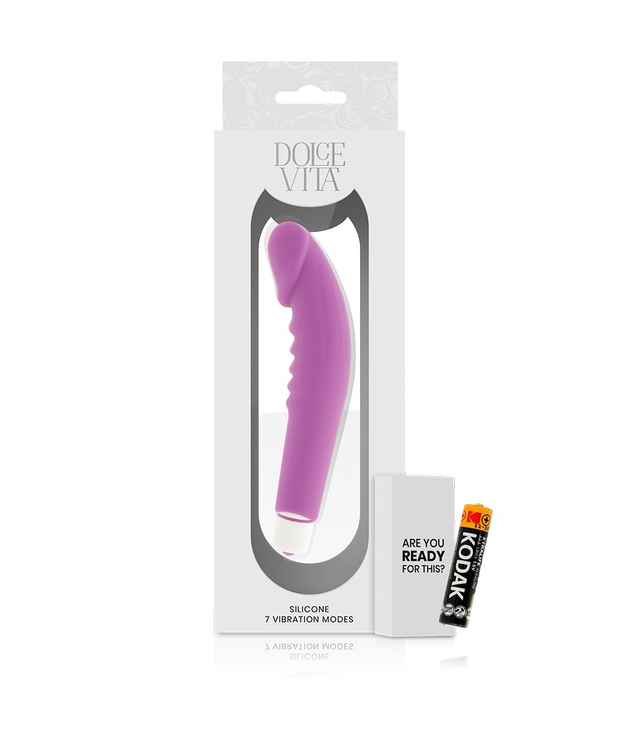 DOLCE VITA - REALISTIC  PLEASURE VIBRADOR SILICONA LILA