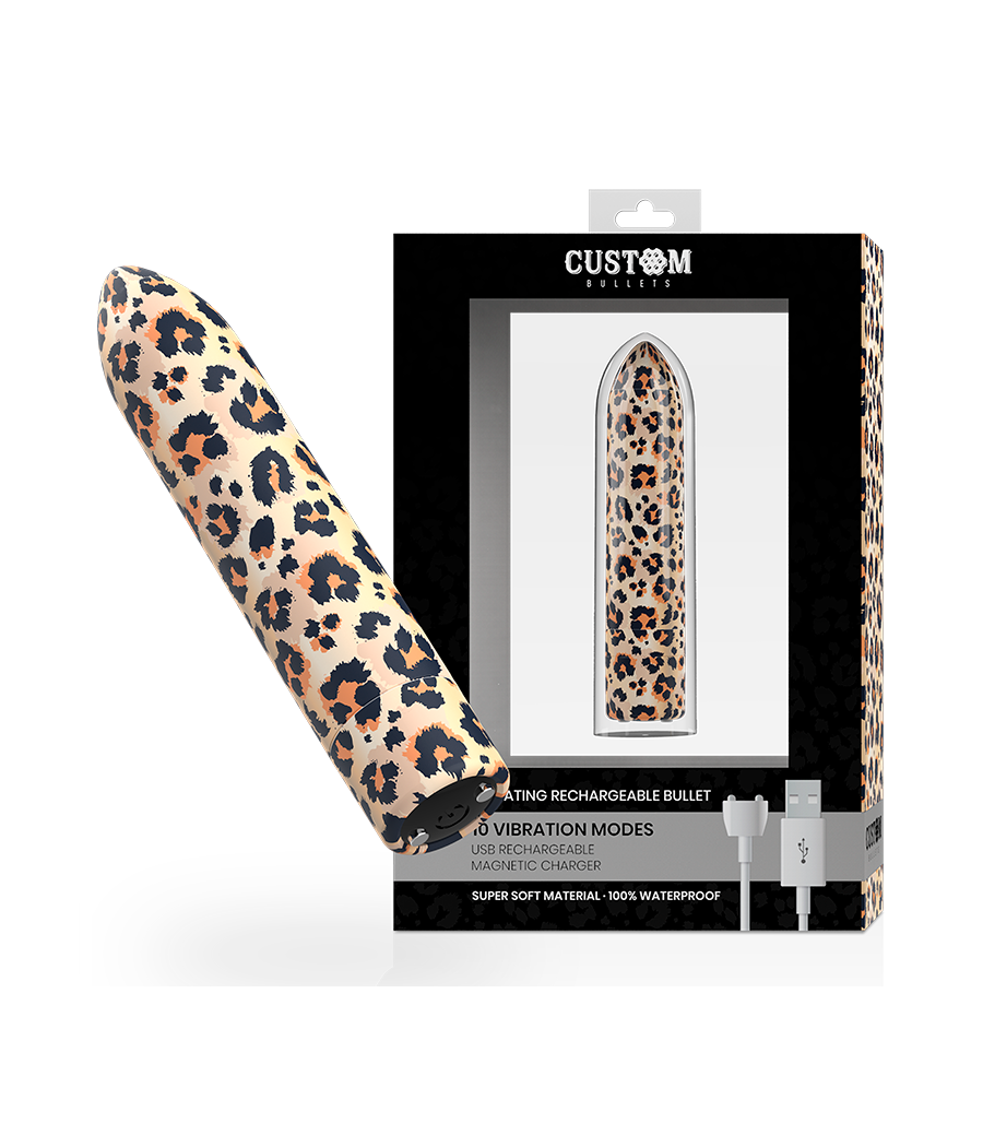CUSTOM BULLETS - RECHARGEABLE BULLET LEOPARD 10 INTENSITIES