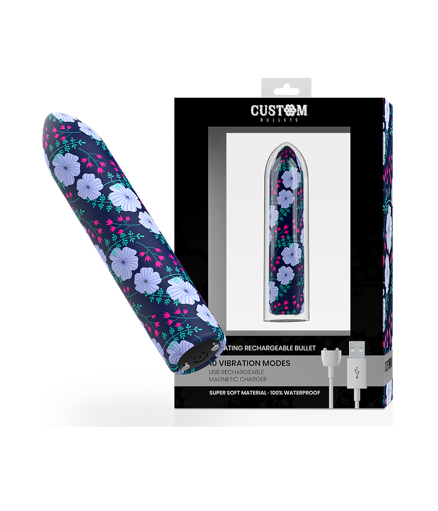 CUSTOM BULLETS - PERSONNALISÉS RECHARGEABLE PRINTEMPS 10 INTENSITIES