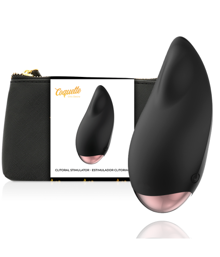 COQUETTE CHIC DESIRE - ESTIMULADOR CLÍTORIS NEGRO / GOLD GOTA