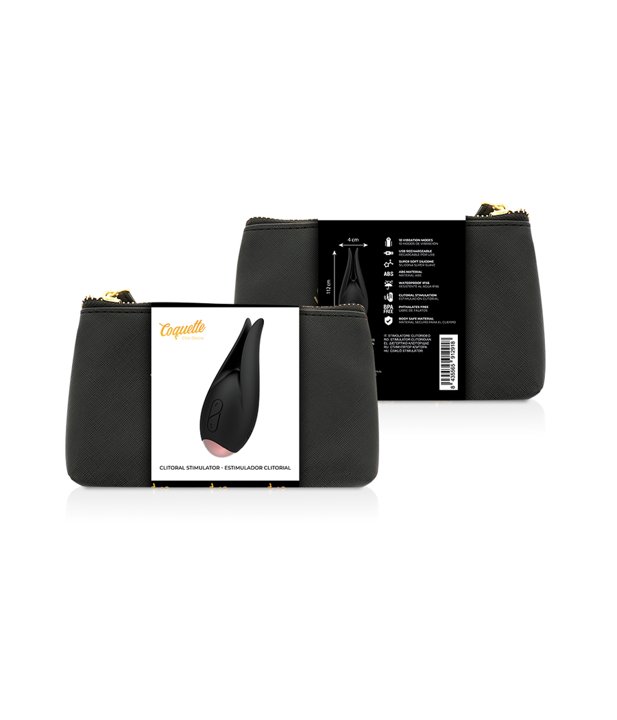 COQUETTE CHIC DESIRE - ESTIMULADOR CLÍTORIS NEGRO / GOLD FLOR