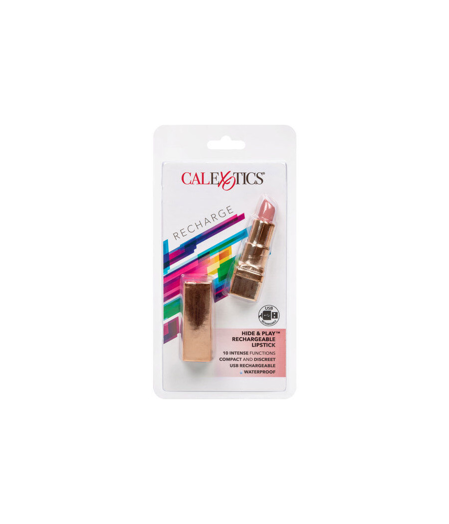 CALEXOTICS - BALA PINTALABIOS RECARGABLE HIDE & PLAY SOFT ROSA