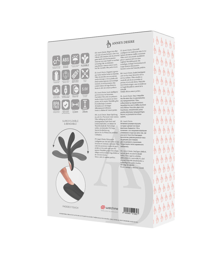 ANNE'S DESIRE - CURVE TECNOLOGIA DE CONTROLE REMOTO A WATCHME PRETO / OURO