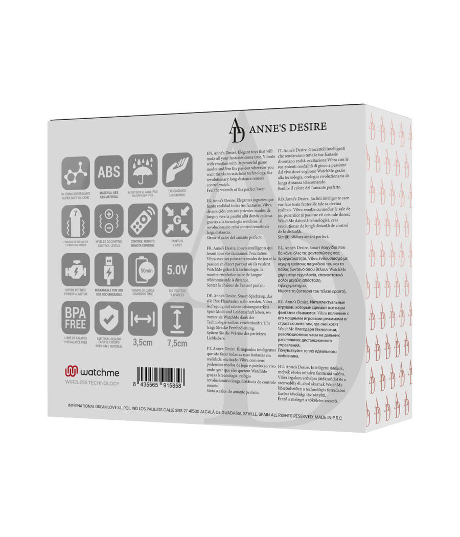 ANNE'S DESIRE - EGG REMOTE CONTROL TECHNOLOGY WATCHME BLACK