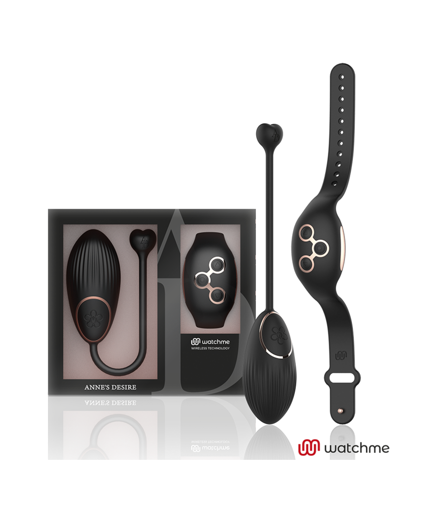 ANNE'S DESIRE - EGG REMOTE CONTROL TECHNOLOGY WATCHME BLACK/GOLD