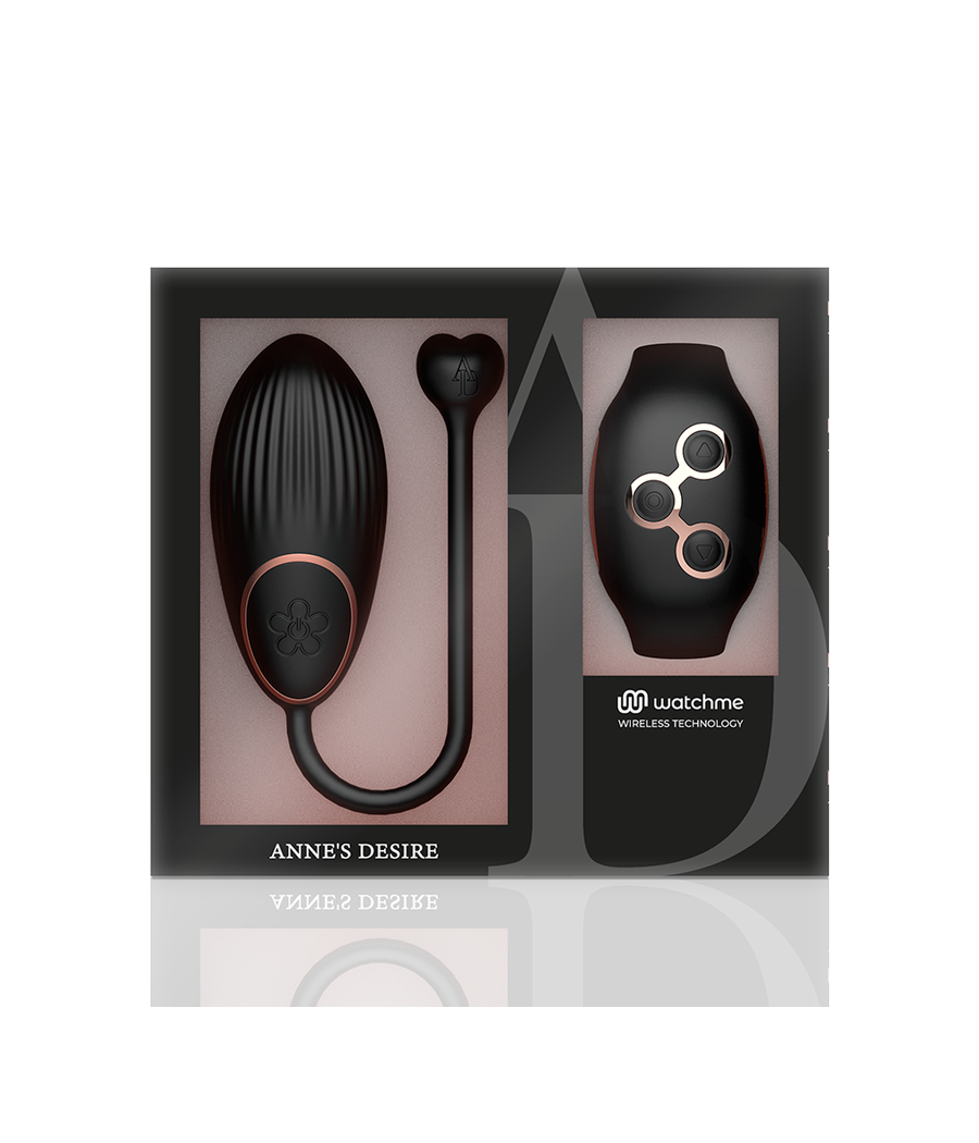 ANNE'S DESIRE - EGG REMOTE CONTROL TECHNOLOGY WATCHME BLACK/GOLD