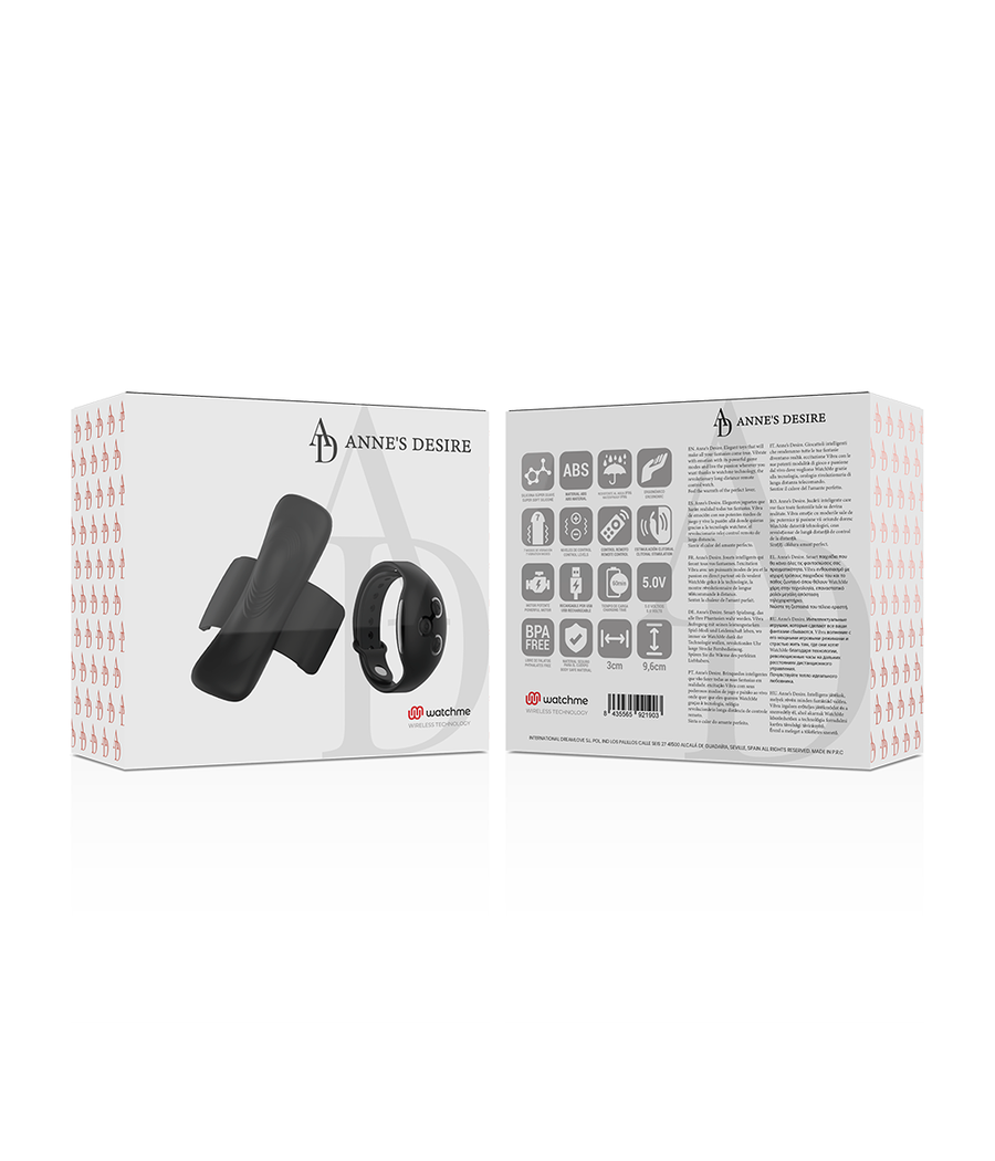 ANNE'S DESIRE - PANTY PLEASURE TECNOLOGÍA WATCHME NEGRO