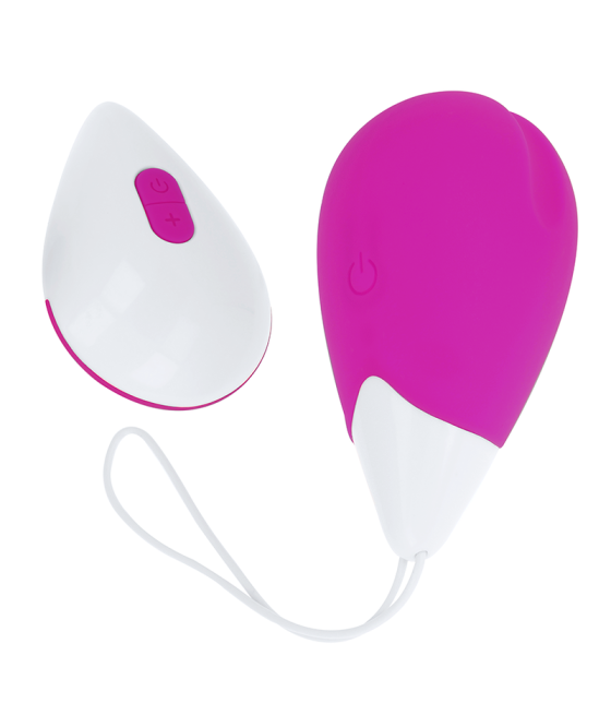 OHMAMA - OVO VIBRANTE 10 MODOS LILÁS E BRANCO