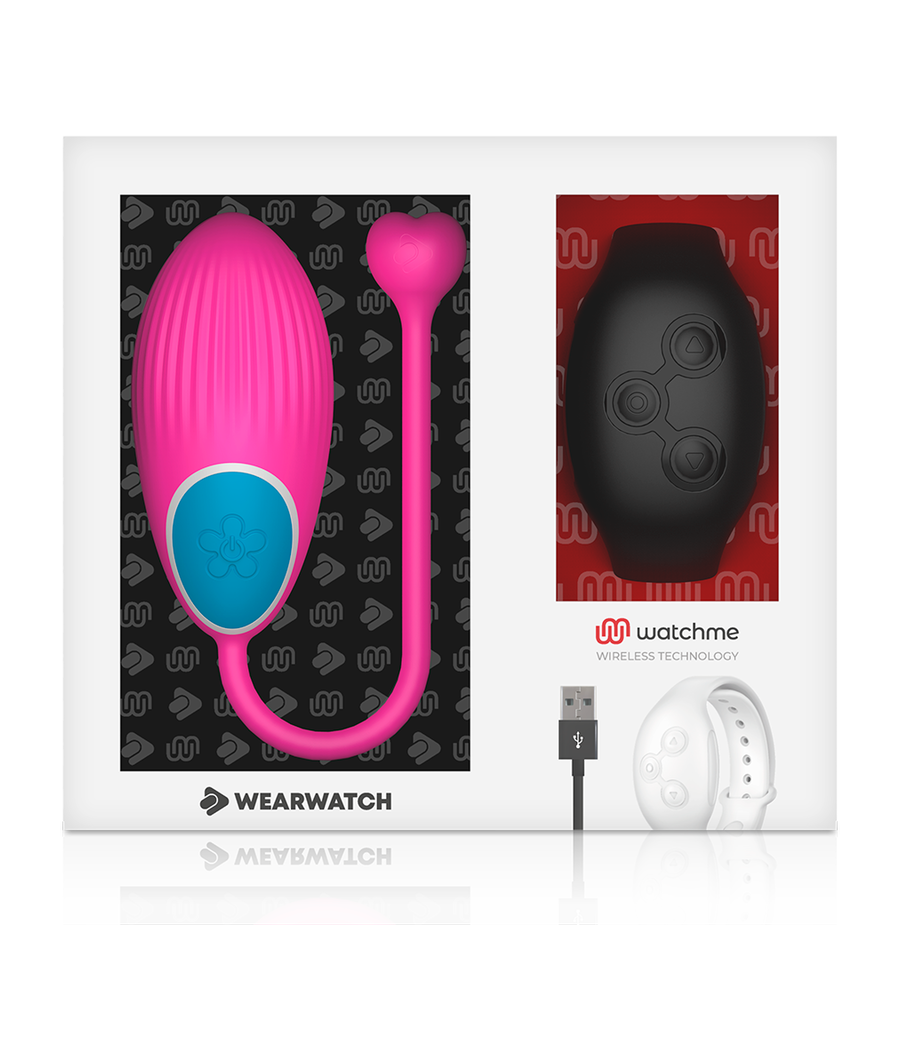 WEARWATCH - HUEVO CONTROL REMOTO TECHNOLOGY WATCHME FUCSIA / AZABACHE
