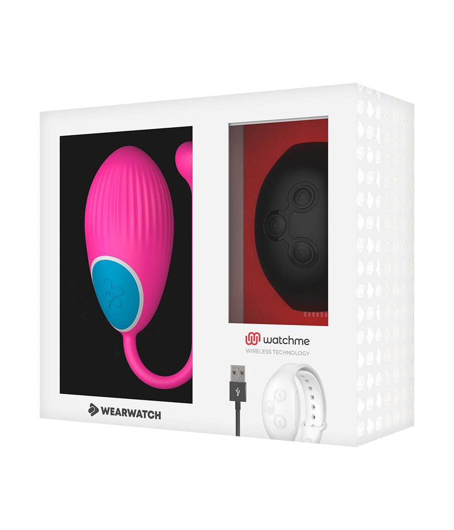 WEARWATCH - HUEVO CONTROL REMOTO TECHNOLOGY WATCHME FUCSIA / AZABACHE