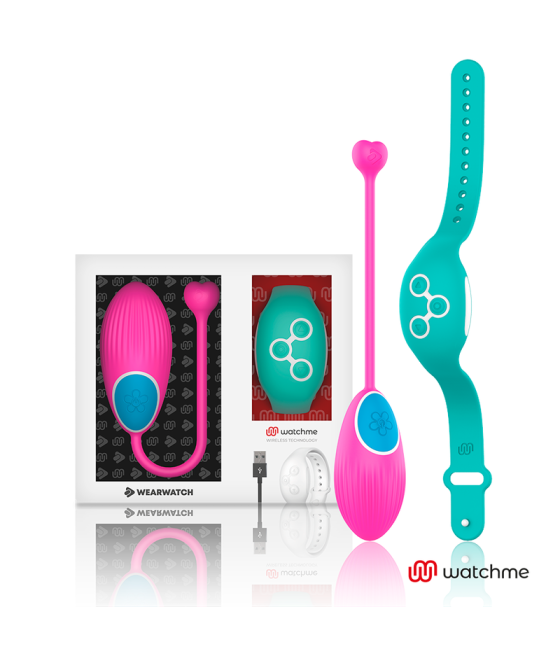 WEARWATCH - TECNOLOGIA WATCHME CONTROLE REMOTO OVO FÚCSIA / ÁGUA DO MAR