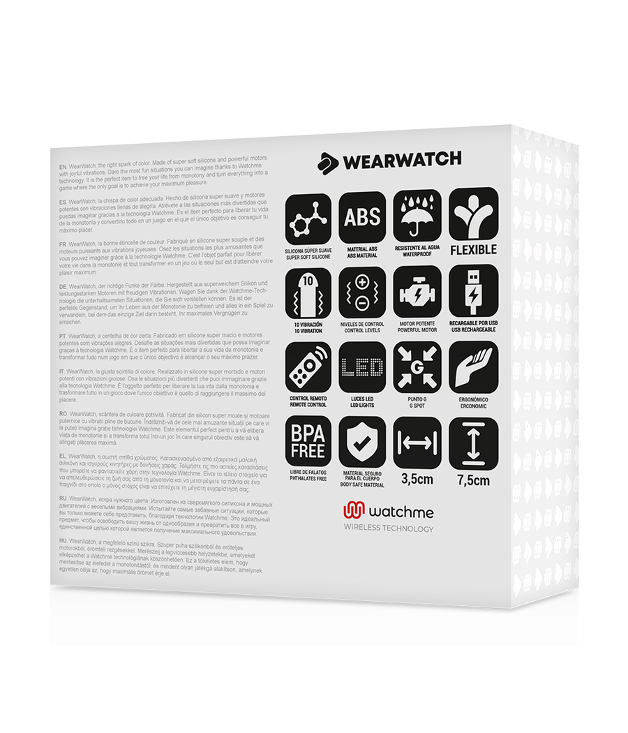 WEARWATCH - TECNOLOGIA WATCHME CONTROLE REMOTO OVO ÁGUA DO MAR / ROSA