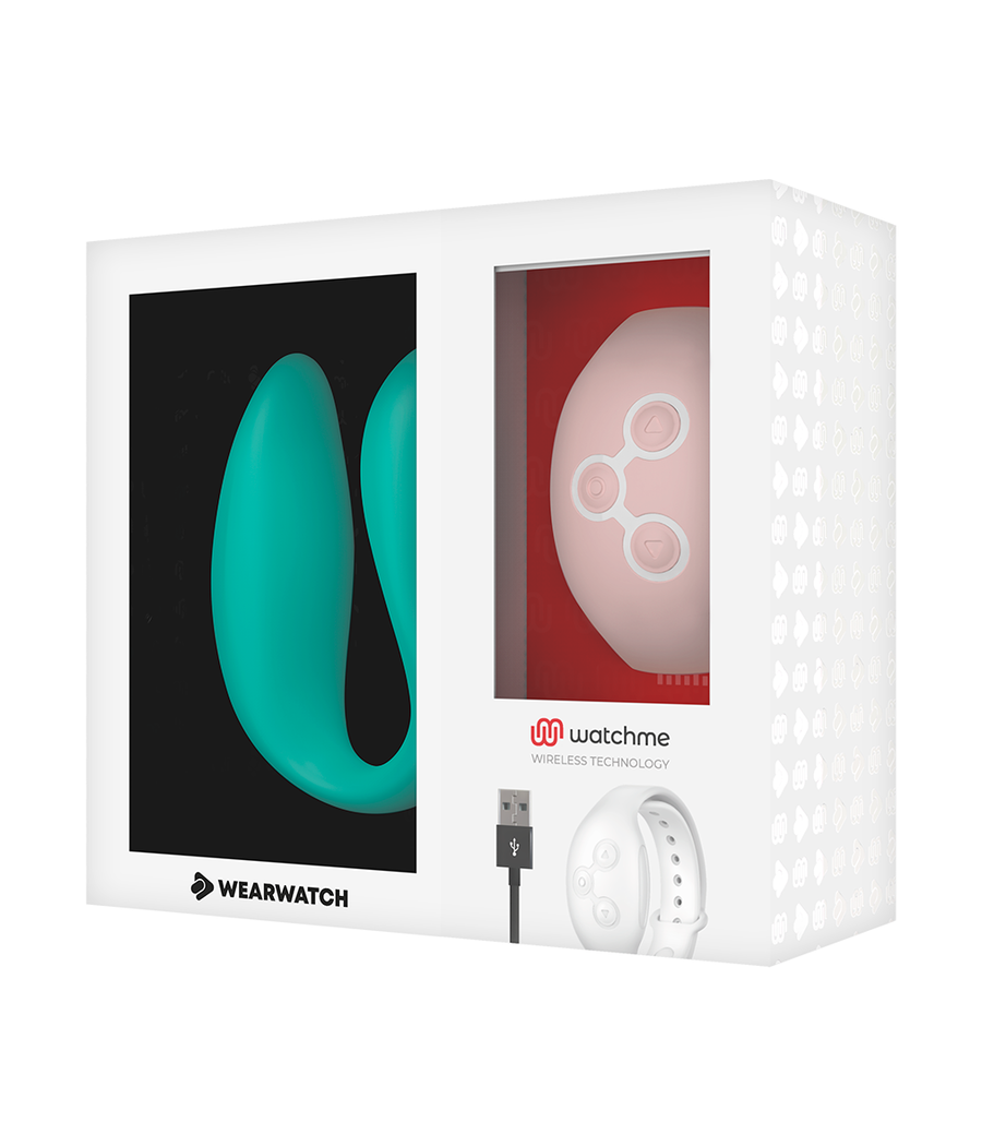 WEARWATCH - VIBRADOR DUAL TECHNOLOGY WATCHME AGUA MARINA / ROSA