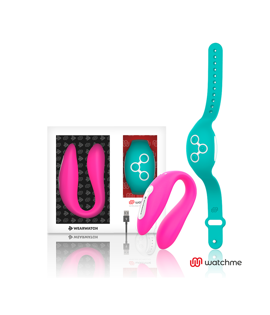 WEARWATCH - VIBRADOR DUAL TECHNOLOGY WATCHME FUCSIA / AGUA MARINA