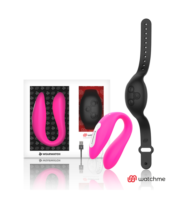 WEARWATCH - VIBRATORE WATCHME DOPPIA TECNOLOGIA FUCSIA/AZABACHE