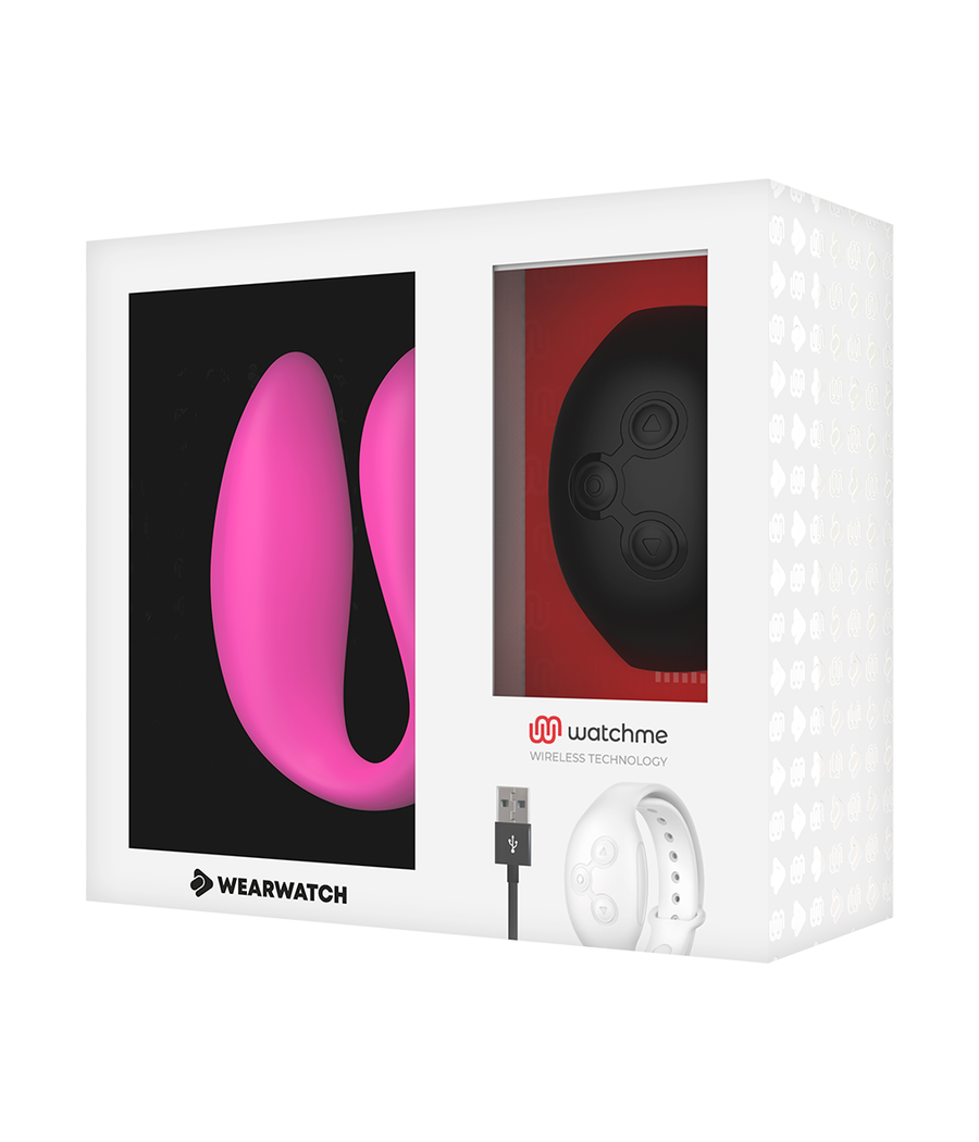 WEARWATCH - VIBRATEUR DOUBLE TECHNOLOGIE WATCHME FUCHSIA/AZABACHE