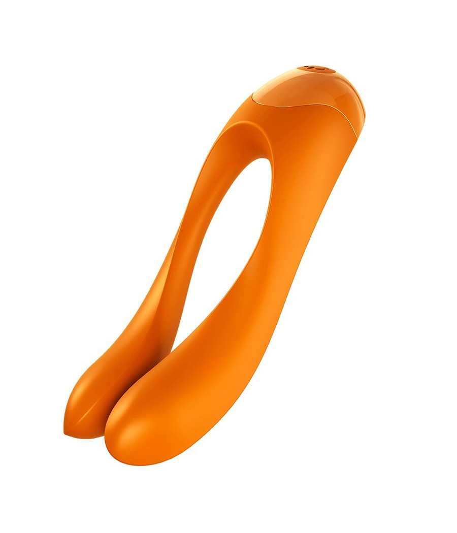 SATISFYER - CANDY CANE FINGER VIBRATOR ORANGE