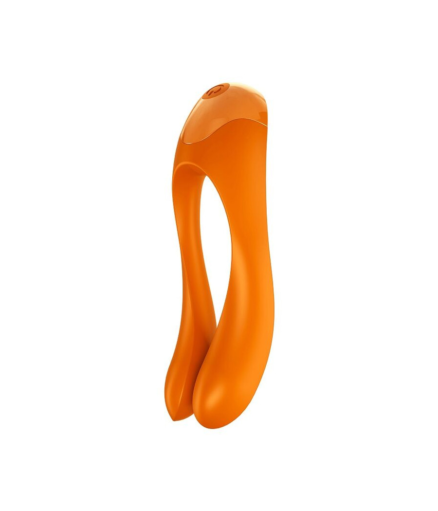 SATISFYER - CANDY CANE FINGER VIBRATOR ORANGE